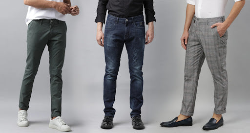 Buy Rare Rabbit NAVY Slim Fit Trousers for Men Online @ Tata CLiQ